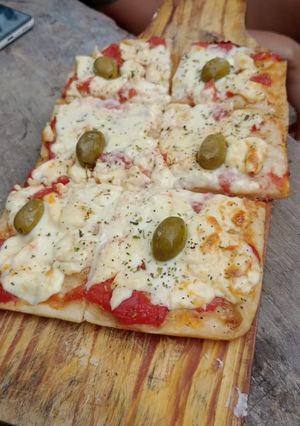 Una foto de Pizza casera