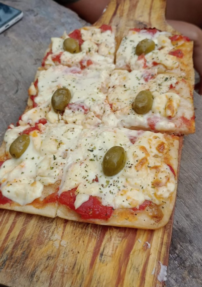 Una foto de Pizza casera