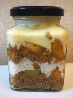 Una foto de Apple pie de avena! Receta original de Geri. Sin azúcar ni harina. Postre light