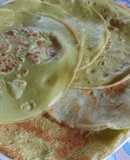 Crepes de harina de arvejas y almidón de maíz