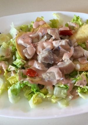 Foto principal de Ceviche de bonito con salsa rosa