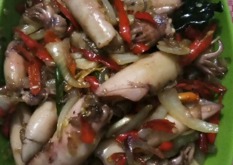 Resep Tumis Cumi Kering Pelangi yang nikmat