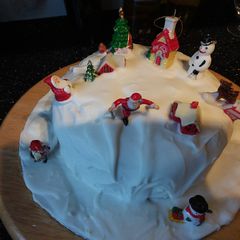 A picture of Royal Icing in a mixer.
