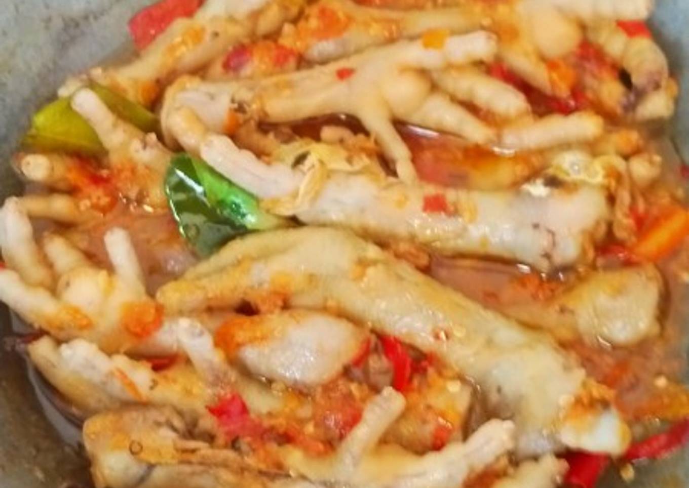 Ceker ayam pedas manis
