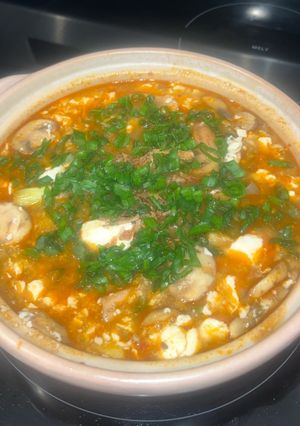 Foto de Ensopado Picante de Tofu com Cogumelos
