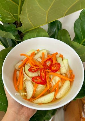 Hình của món Su Hào Ngâm Nước Mắm.