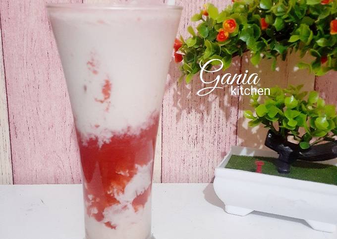 Resep Susu Strawberi Korea, Menggugah Selera