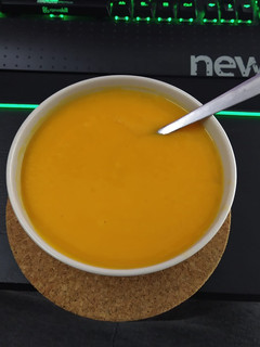Una foto de Puré de calabacín / calabaza