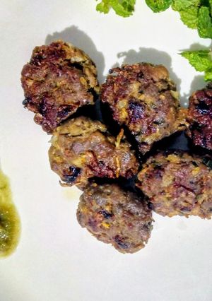 A picture of Mutton kabab.