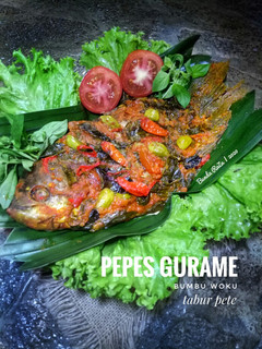 Foto resep Pepes Gurame Bumbu Woku Tabur Pete