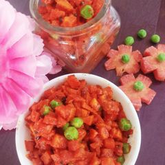 Carrot matar pickle A picture of Carrot matar pickle.