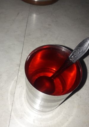 A picture of Roohafza shake.