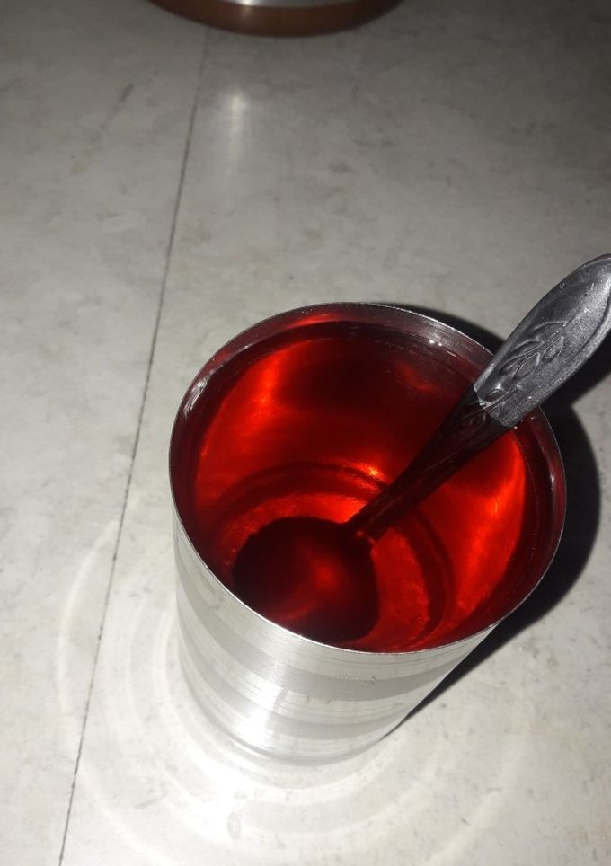 A picture of Roohafza shake.