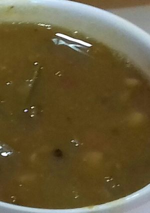 A picture of Moong daal soup.