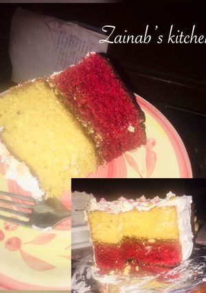 A picture of Red velvet cake🎂.