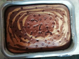 Torta marmoleada con chispas de chocolate 🦓