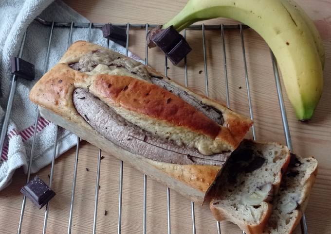 How to Prepare Banana bread aux pépites de chocolat