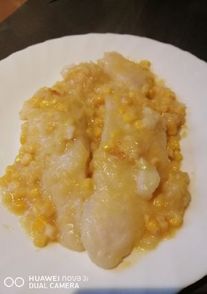 A picture of Fish Fillet w/Cream Corn Cream.
