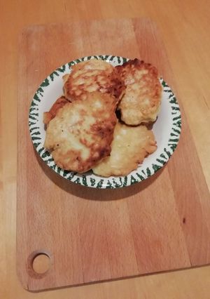 A picture of Mother in Law's cabbage pancakes.