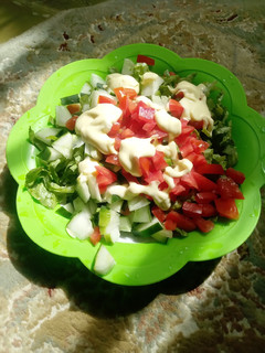 Simple salad ainihin hoton girkin