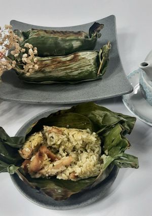 Foto resep Nasi Bakar Smoke Chicken Cabe Ijo