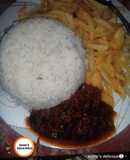 Rice and chips da miyar lawashi