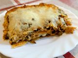 Csirkés, zöldséges rakott tortilla
