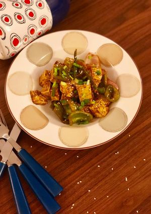 A picture of Stir Fry Chilli Tofu.