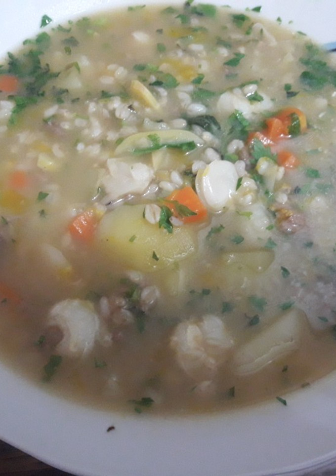 Una foto de Sopa de trigo fata