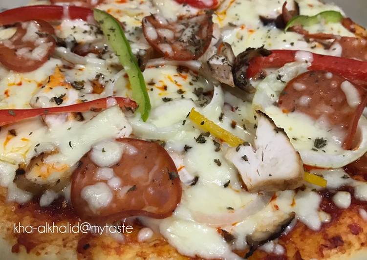 Cara Mudah Masak: Pizza Sambal homemade  Sempena PKP