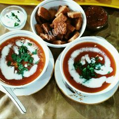 Tomato Basil Soup A picture of Tomato Basil Soup.