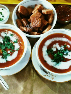 A picture of Tomato Basil Soup.