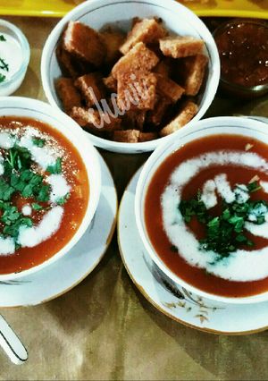 A picture of Tomato Basil Soup.