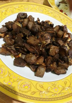 Foto resep Oseng kepayang pedas