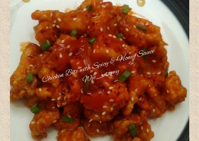 Chicken Bite with Honey Sauce / Ayam Pedas Saos Madu ala Korea