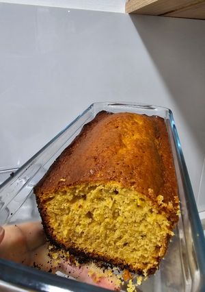 Una foto de Budín cítrico en procesadora 🍋🍊