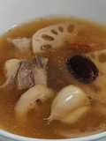 Lotus root pork ribs soup