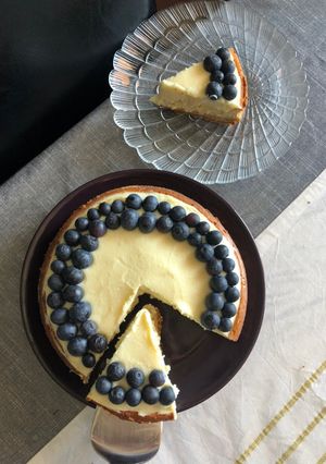 Diétás áfonyás sajttorta recept fotója