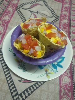 પાપડ કોન ચાટ (Papad Cone Chaat Recipe in Gujarati) રેસીપી મુખ્ય ફોટો