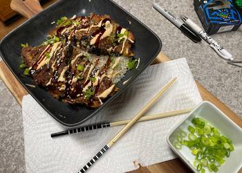 How to Make Yummy Red Cabbage Okonomiyaki Fritter