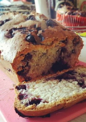 Áfonyás muffinkenyér recept fotója