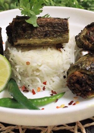 A picture of Bharwan Karela.