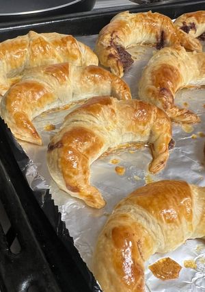 Una foto de Croissants con Cacao
