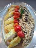Pollo al parmeggiano con risotto al fungi