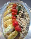 Pollo al parmeggiano con risotto al fungi