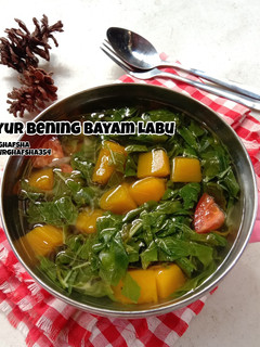 Foto resep Sayur Bening Bayam Labu