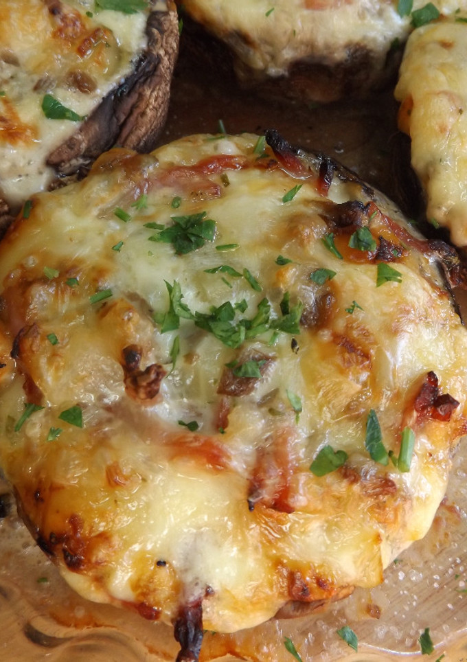 Una foto de Champiñones rellenos al horno