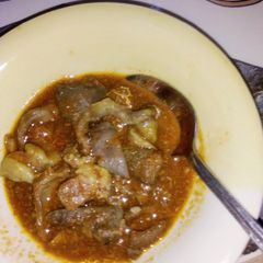 A picture of Offals pepper soup.