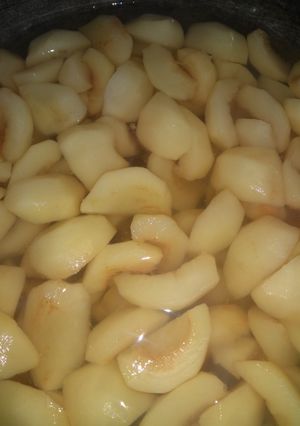 Una foto de Compota de duraznos