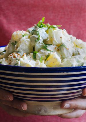 Una foto de Ensalada de patata y aguacate